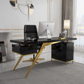 Natural wood executive desk 70x200cm - PIO66-1