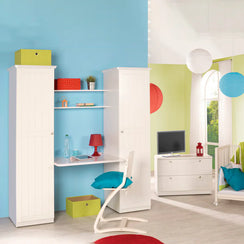 Wardrobe with Desk 185x180cm - SHR167
