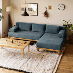 Beech wood corner sofa 150x215cm - SBF62