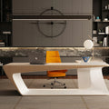 Natural Wood Director's Desk 70x220cm - PIO59-1