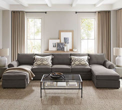 Corner sofa, beech wood, 180x340cm - SBF66