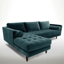 Beech wood corner sofa 180x220cm - Multiple colors - AFE86