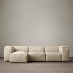 Beech wood corner sofa 65x240cm - Various colors - AFE111