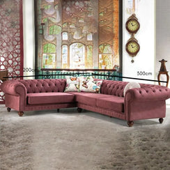 Tufted Corner Sofa 200x300 cm - Multiple Colors - BF130
