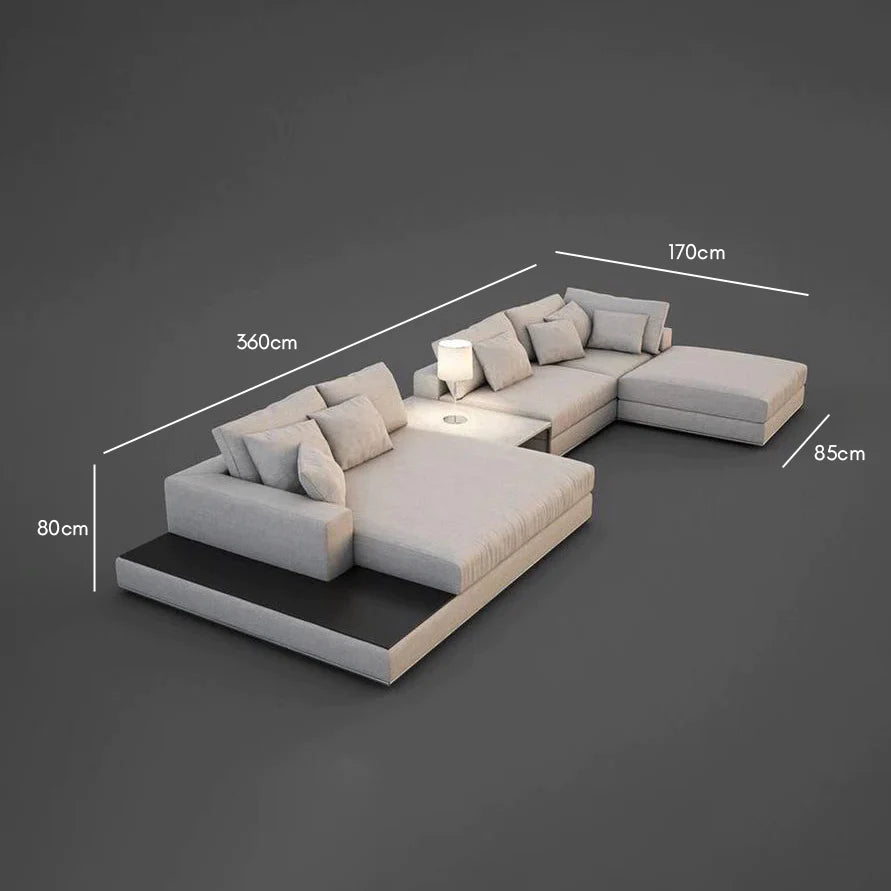 ركنة خشب زان طبيعي 170×360سم - ألوان متعددة - DECO41