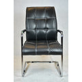 Office chair leather - Black - OC299