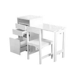 Foldable Desk with Chair and Drawer Unit - CRC72