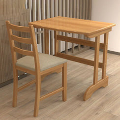75 x 55 CM desk with a natural beech wood chair