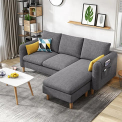 Corner Sofa, Beech Wood, 180x200cm - SBF16