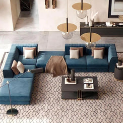 Beech wood corner sofa 255x340cm - SBF58