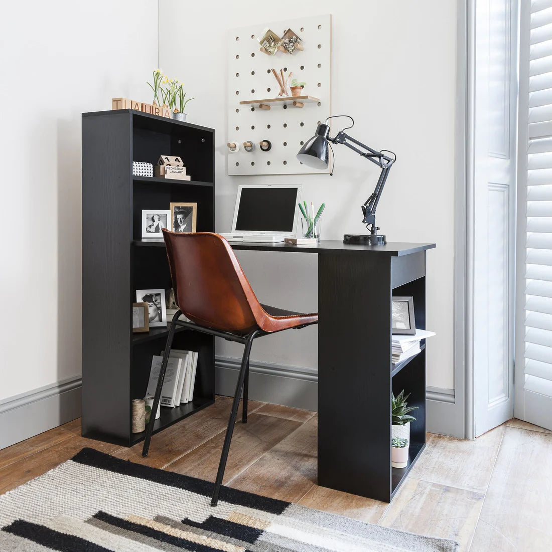 Desk with Display Shelves 60x120cm - WOB103