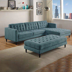Corner sofa 160x250cm and pouf 55x140cm - VIL35