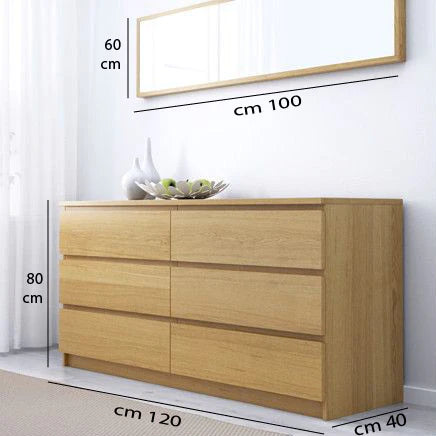 وحدة ادراج مع مرآة 40×120 سم -WS111