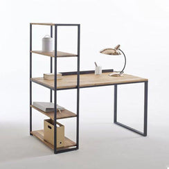 Desk with side shelving units - CH03