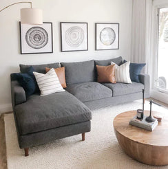 Corner sofa, beech wood, 180x250cm - ATH108