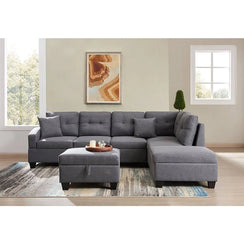 Beech wood corner sofa 180x270cm - FRUT94