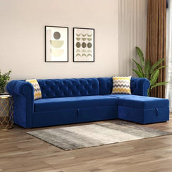 Beech wood storage sofa bed, 300x200cm