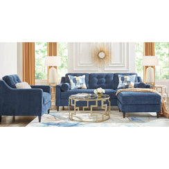 L-shaped sofa with ottoman, beech wood, 180x250cm - KEY31