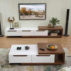 TV table with coffee table