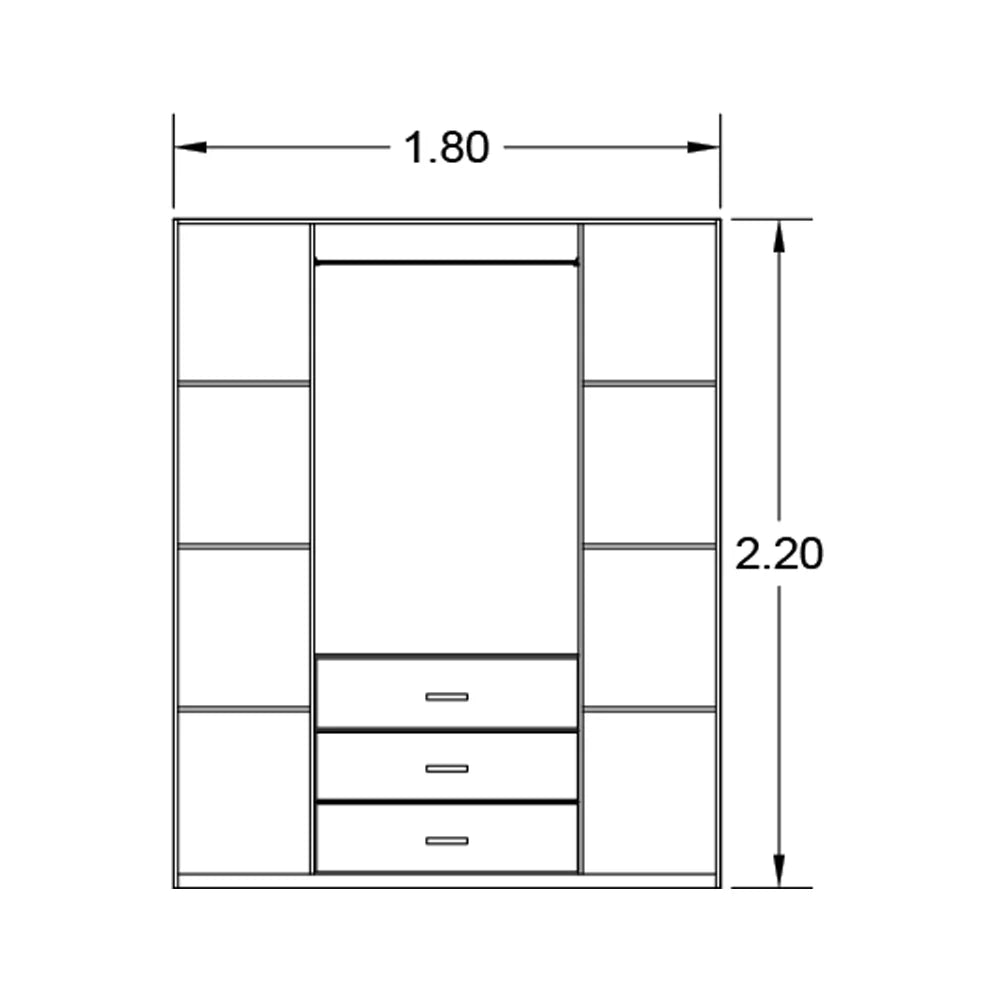 دولاب 220×180سم